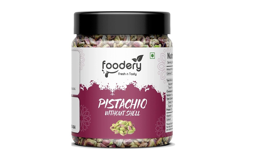 Foodery Pistachio Without Shell    Plastic Jar  250 grams